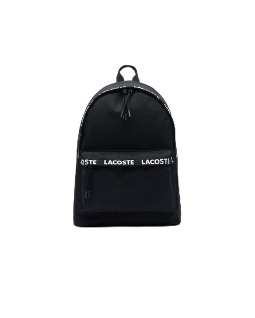 Lacoste Black Backpack for men