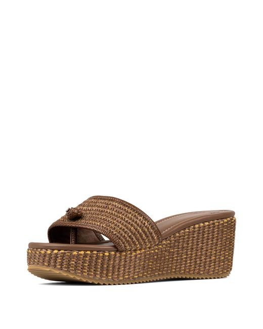 Donald J Pliner Brown Donald Pliner Silli Wedge Sandal
