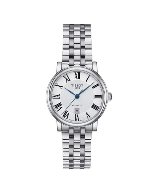 Tissot Metallic S Carson Premium Automatic Lady 316l Stainless Steel Case Automatic Watches
