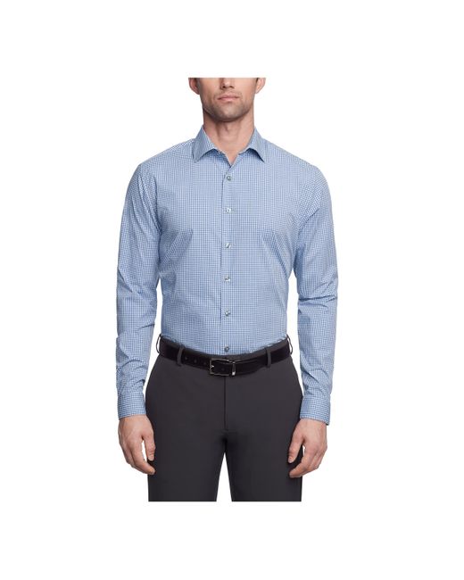 Kenneth Cole Blue Unlisted By Mens Slim Fit Checks And Stripes for men