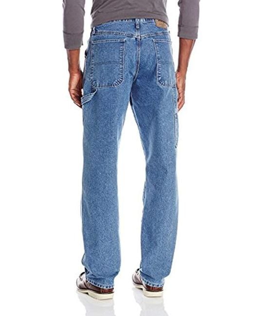 Wrangler Cotton Authentics Big & Tall Classic Carpenter Jean in Blue ...