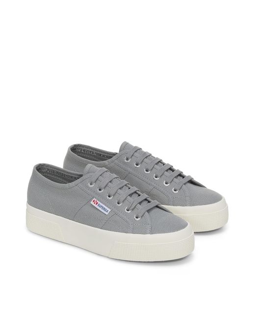 Superga Gray 2740 Platform Sneaker
