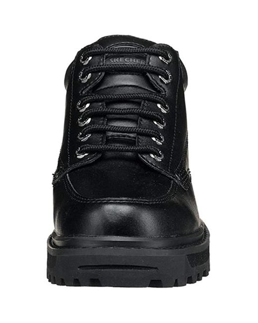 Skechers Leather Usa Mariner Utility Boot in Black for Men Lyst