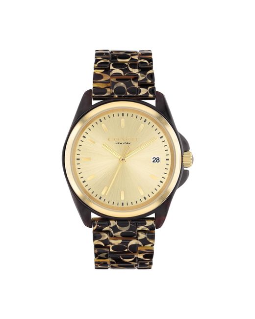 COACH Multicolor Greyson Watch | Water Resistant | Quartz Movement | Elevating Elegance For Every Occasion(model 14504187)