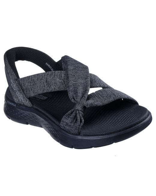 Skechers Blue On-The-go Walk Flex Peyton Hands Free Slip-ins Flache Sandale