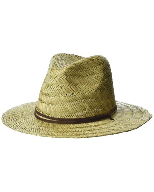 Quiksilver Leather Jettyside 2 Sun Protection Lifeguard Straw Hat in Natural for Men Lyst