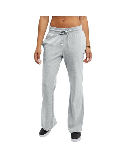 Champion , Wide-leg T-shirt, Comfortable Lounge Pants For , 29", Oxford Gray C Patch Logo, Small