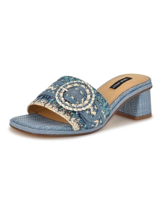 Nine West Blue Ending Heeled Sandal