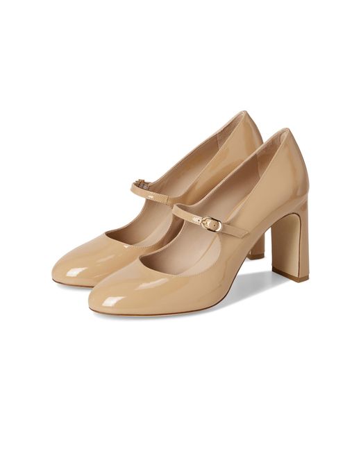 Stuart Weitzman Natural Babette Mary Jane 85 Pump