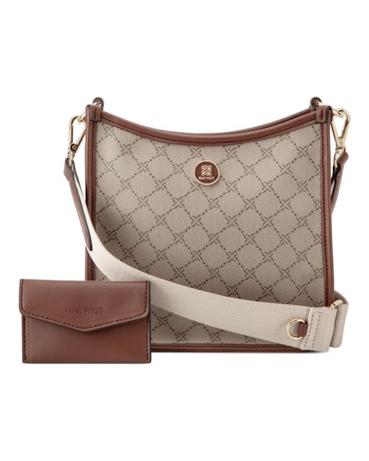 Nine West Brown Nalini Small Crossbody