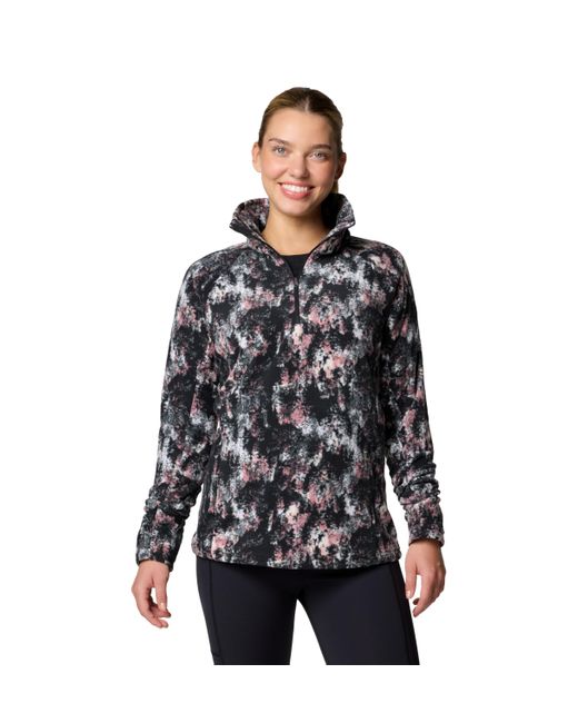 Columbia Black Glacial Iv Print Half Zip
