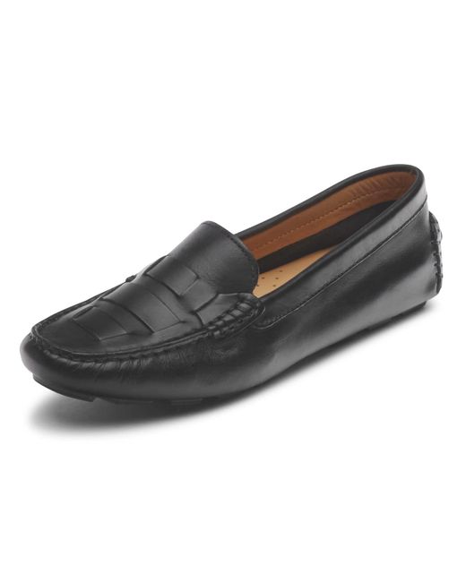 Rockport Black S Bayview Woven Loafer Shoes
