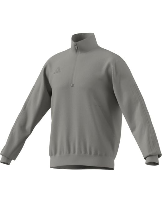 Adidas Gray House Of Tiro Velour Half-zip Track Top for men