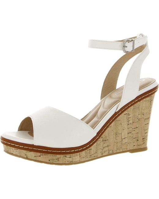 Chinese Laundry White Cl By Beaming Cloud Patent Wedge Sandal