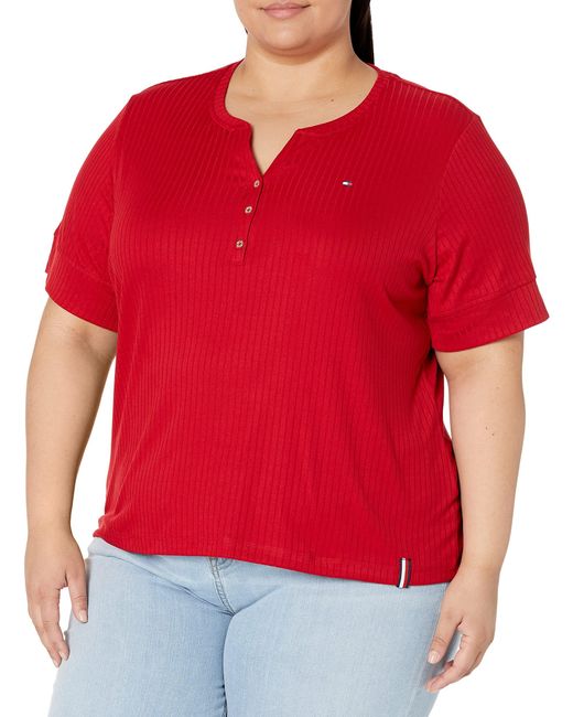Tommy Hilfiger Red W2gh0368-cpq-3x T-shirt