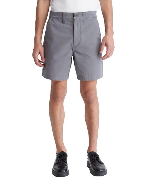 Calvin Klein Utility Chino Short in Blue for Men Lyst