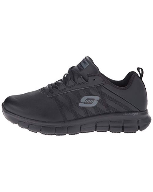 Skechers Leather For Work Sure Track Erath Athletic Lace