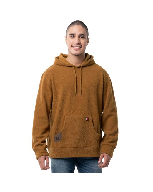 Brown sherpa pullover deals