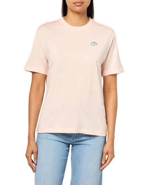 Lacoste Blue Crocodile Print Jersey T-shirt