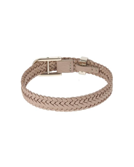 Fossil Metallic Stainless Steel And Genuine Leather Bracelet For
