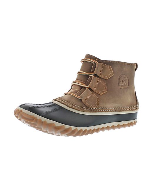 Sorel Out N About Leather Snow Boot,elk,5.5 M Us in Brown - Save 72% - Lyst