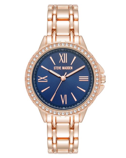 Orologio Elegante 086702736423 di Steve Madden in Blue