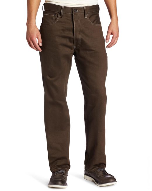 Levi's Brown 501 Original Shrink-to-fit Jeans for men