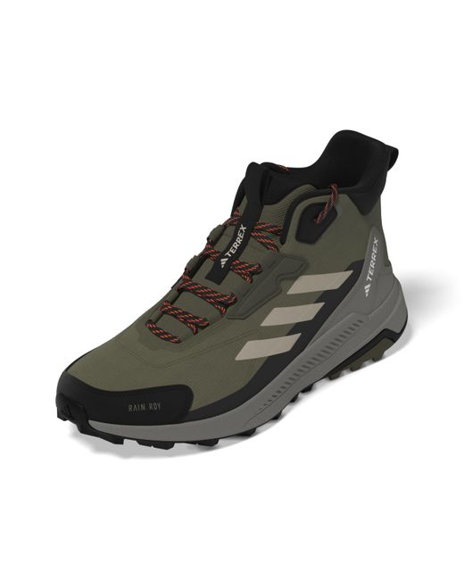 Adidas Brown Terrex Anylander Mid Top Rain.rdy Hiking Sneaker for men