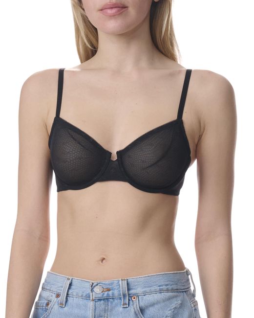 Tommy Hilfiger Black S Unlined Balconette Bra With Underwire