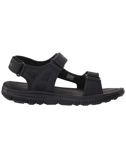 skechers sandals mens navy