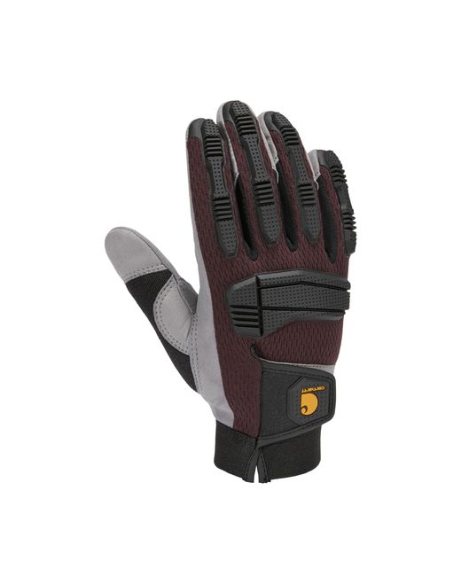 Carhartt Gray High Dexterity Protective Knuckle Guard Glove