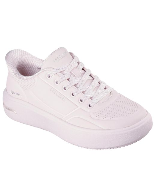 Skechers Pink Arch Fit Horizon Court-solid Choice Hands Free Slip-ins Sneaker