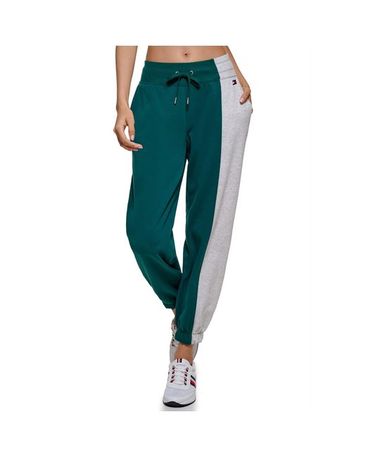 Tommy Hilfiger Green Performance Sweatpants – Joggers For With Adjustable