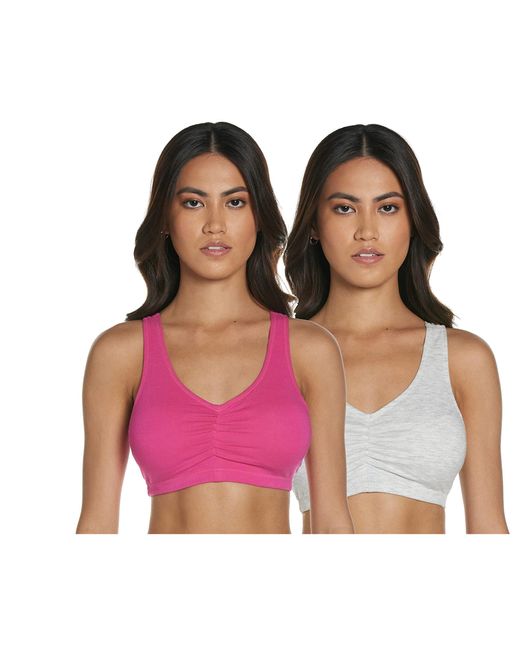 Hanes X Temp Comfortflex Fit Pullover Bra Mhh570 2 Pack In Pink Lyst 