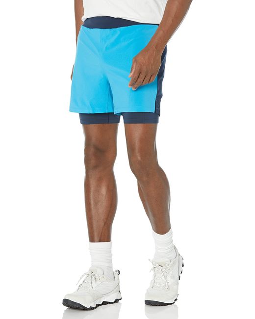 Columbia Blue Endless Trail 2 In 1 Short Hiking for men