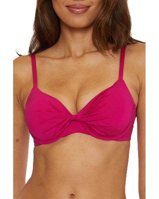 Trina Turk Purple Standard Monaco Underwire Bikini Top