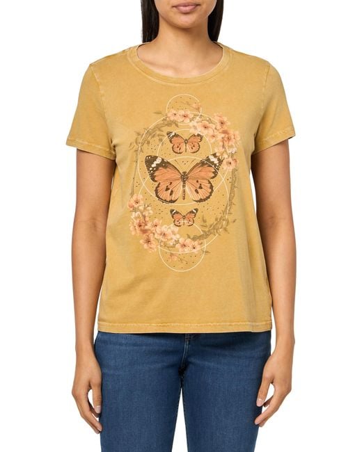 Lucky Brand Blue Butterfly Frame Classic Crew