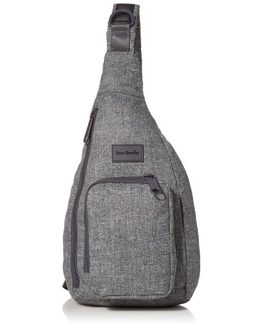 Vera Bradley Recycled Lighten Up Reactive Mini Sling Backpack in Gray ...