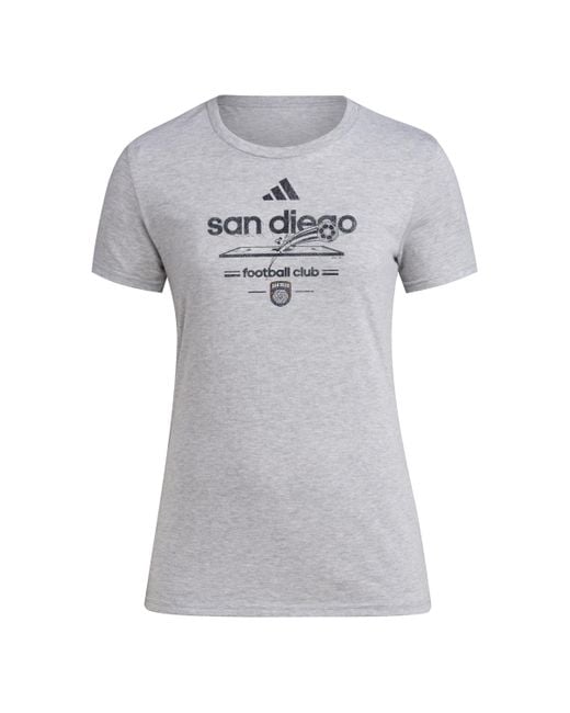 Adidas Gray Standard Vintage World Pre-game Short Sleeve T-shirt