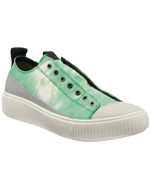 Karl Lagerfeld Green Paris Tie Dye Lace Free Lowtop Sneaker for men