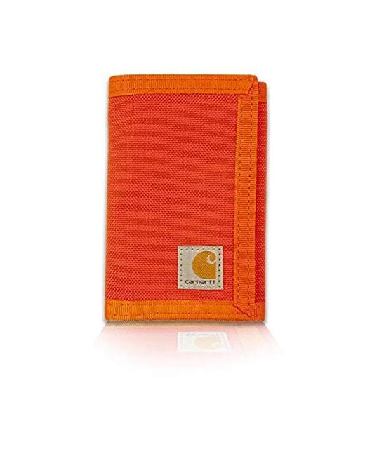 Carhartt Orange Extremes Trifold Wallet for men