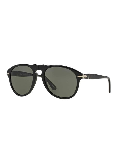 Persol Black Po0649 Aviator Sunglasses