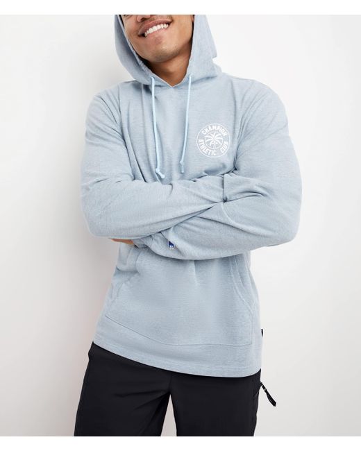 Champion , Midweight, Soft And Comfortable T-shirt Hoodie For , Refine Sky Blue Vintage Athletic Club, Medium for men