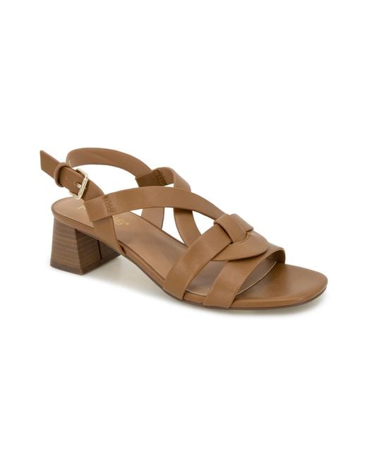 Kensie Brown Una Heeled Sandal