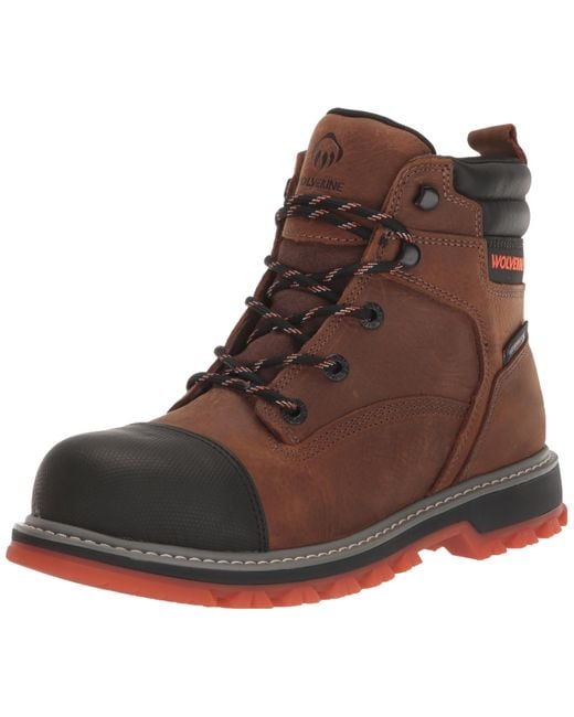 Wolverine Floorhand Lx Cap Waterproof Steel Toe 6" Construction Boot in