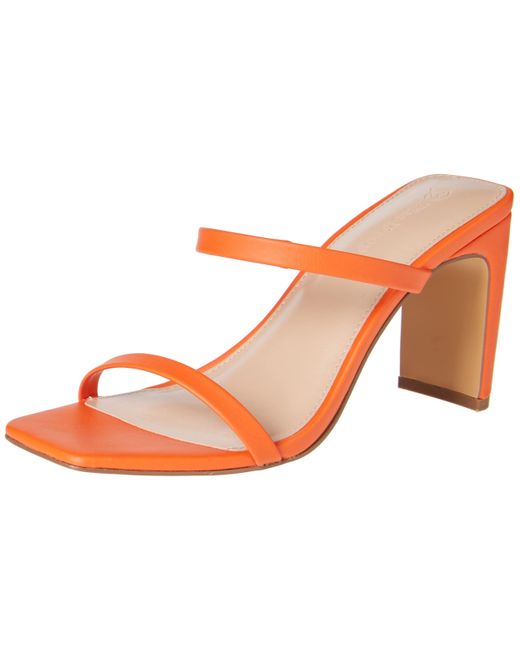 The Drop Multicolor Avery Square-toe Two-strap High Heeled Sandal