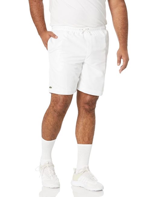 Lacoste Leather S Sport Tennis Shorts Short in White for Men - Save 23% -  Lyst