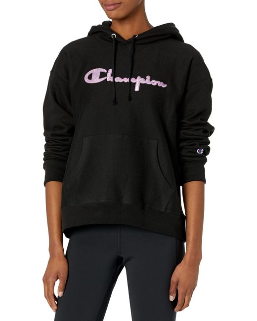 Champion Black Reverse Weave Relaxed Hoodie