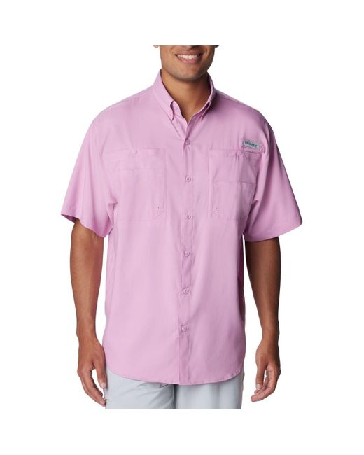 Columbia Purple Tamiami Ii Short Sleeve Shirt for men