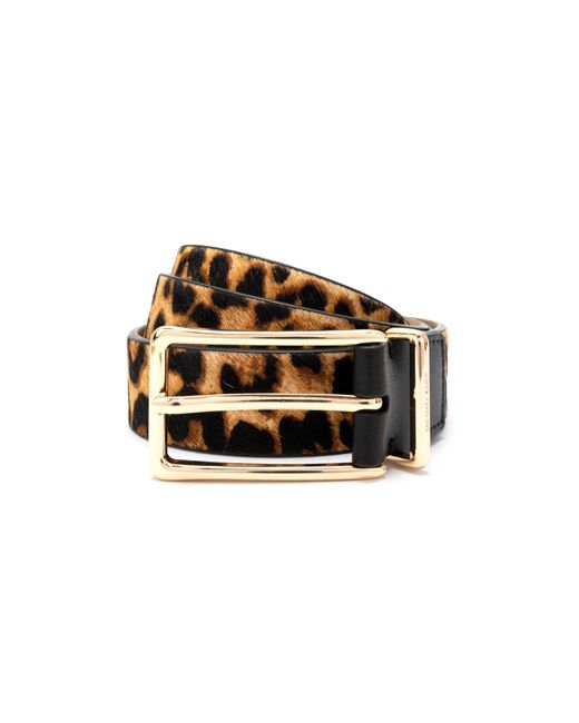 Michael Kors Women\'s Fur Haircalf Belt - Black / Gold Small S New Michael Kors MK Haircalf Belt Women main image 4